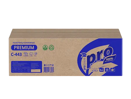 Фото №3 - Вик: Полотенца бумажные Z 2сл 190л 21,5х24см белые PROtissue