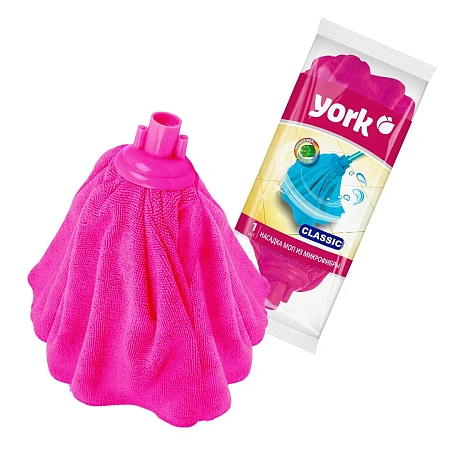 Фото №4 - Хозяйственный инвентарь: МОП насадка на швабру YORK Классик микрофибра в асс.