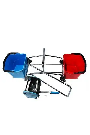 Фото №8 - Вик: Тележка 2х25л пластик + отжим