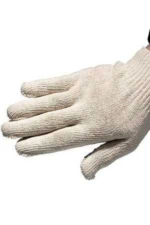 Фото №8 - Перчатки: х/б вязаные с ПВХ 4-х ниточные белые