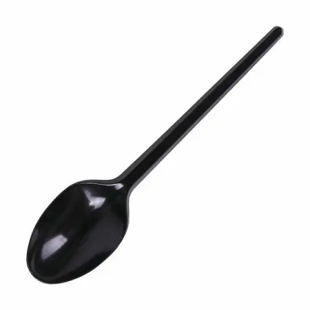 Фото №1 - Одноразовая продукция: Ложка столовая 165мм черная /пач.=100 шт.