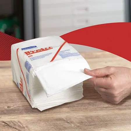Фото №6 - Kimberly-Clark: Салфетки Вайпол Х70 1сл 42,6х31,7см 76л белые протирочные /пач.=76 шт.
