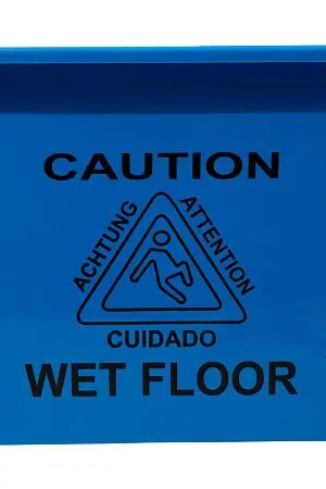 Фото №2 - Вик: Тележка 1х20 пластик с отжимом синяя MRY