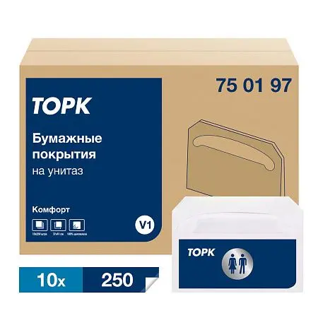 Фото №5 - ТОРК: Tellus Покрытия на унитаз V1 Комфорт 250шт белые