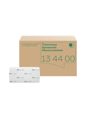 ТОРК: Tellus Полотенца бумажные H3 Баланс 1сл 250л 20,6х23см белые