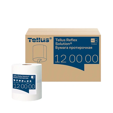 Фото №2 - ТОРК: Полотенца бумажные M4 Рефлекс Комфорт 1сл 270м/19,8 протирочные в рулоне с ЦВ белые