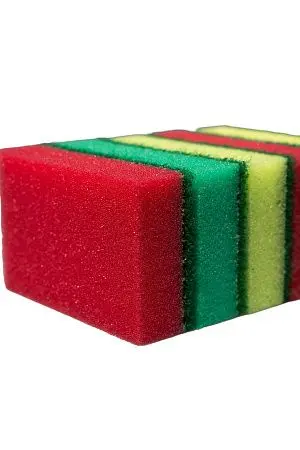 Фото №9 - Губки,скрабы: для посуды ПЯТЕРКА 8.5х5.5х2.5 /пач.=5 шт.