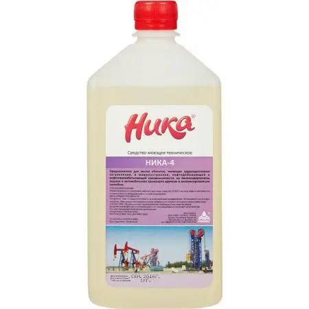 Фото №1 - Дезсредства: НИКА-4 1л средство моющее техническое
