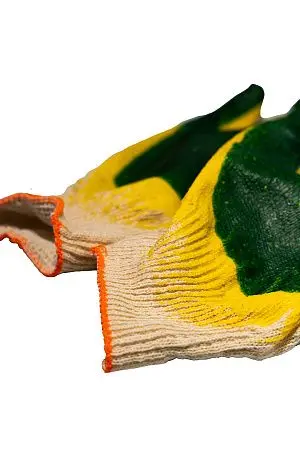 Фото №4 - Перчатки: х/б вязаные с двойным латексным покрытием