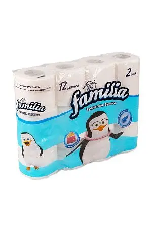 Фото №3 - Хаят: Бумага туалетная 2сл 15м ФАМИЛИЯ Классик белая /пач.=12 шт.