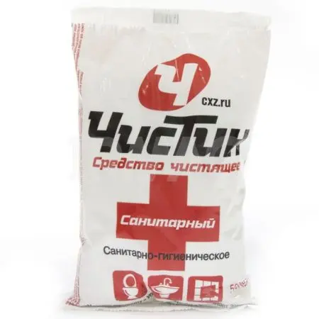 Фото №1 - Чистящее средство: Санитарный ЧИСТИН 500г порошок пакет