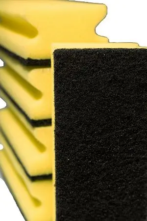 Фото №7 - Губки,скрабы: для посуды Скандик Тек 16х7х4.5 черный абразив /пач.=5 шт.