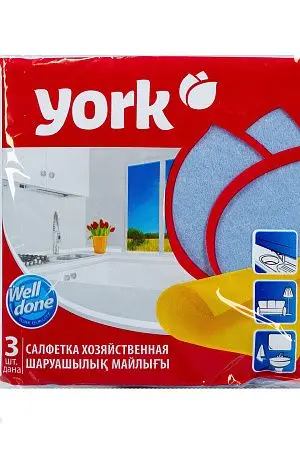 Фото №13 - ХозСалфетки: для мебели YORK 35х35 вискоза /пач.=3 шт.