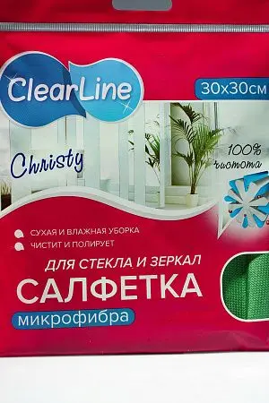 Фото №3 - ХозСалфетки: для стекол VCLEAN 30х30 микрофибра гладкая без упаковки