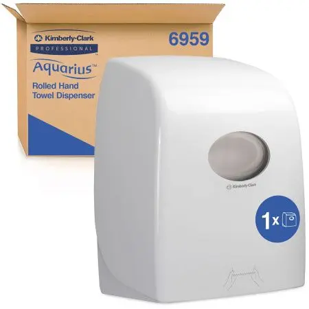 Kimberly-Clark: Диспенсер Аквариус для полотенец в рулоне белый