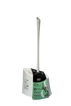 Фото №1 - Хозяйственный инвентарь: Ерш унитазный с подставкой пластик(комплект) SVIP Vogue белый