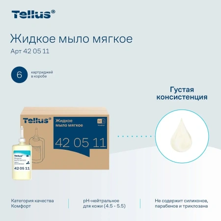 ТОРК Мыло S1 Комфорт 1л жидкое для рук МЯГКОЕ /шт.=1