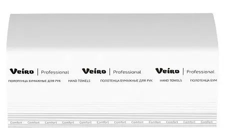 Фото №5 - VEIRO: Полотенца бумажные V 2сл 200л 21х21,6см Comfort белые