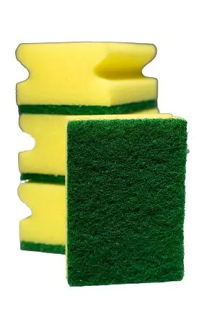 Фото №8 - Губки,скрабы: для посуды Скандик Тек 9.5х7х4.5 зеленый абразив /пач.=10 шт.