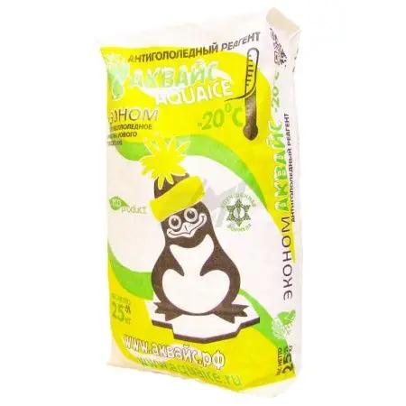 Фото №1 - Химпродукция: Реагент Аквайс-Эконом 25кг противогололедный до -20