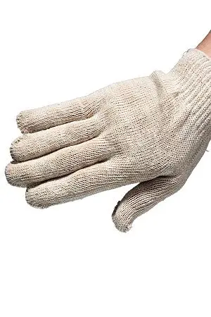 Фото №7 - Перчатки: х/б вязаные 4-х ниточные белые