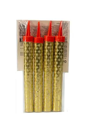 Фото №4 - Одноразовая продукция: Свечи для торта 12,5см Фонтан /пач.=4 шт.