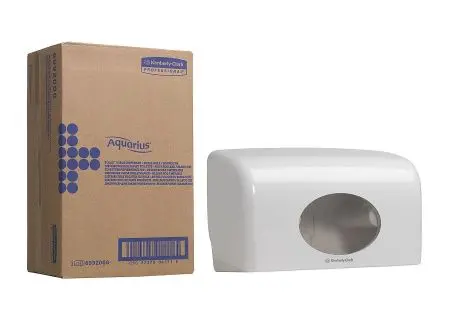 Kimberly-Clark: Диспенсер Аквариус для туалетной бумаги на 2 рулона белый