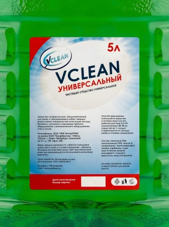 Чистящее средство: Vclean универсальный 5л