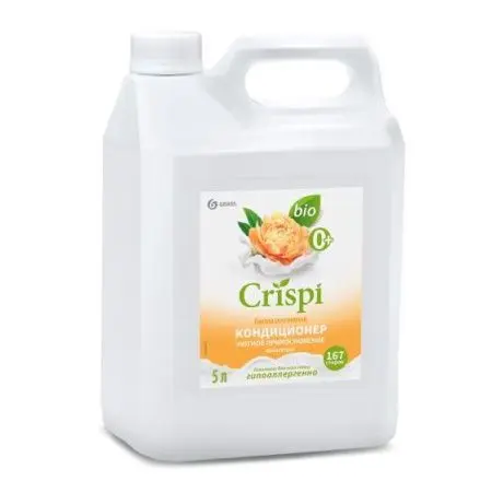 Фото №1 - Grass: Кондиционер для белья КРИСПИ Уютное прикосновение 5кг концентрированный биоразлагаемый