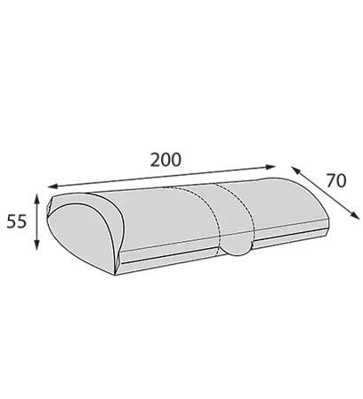 Фото №3 - Одноразовая продукция: Упаковка бумажная для роллов 200х70х55 крафт OSQ PILLOW L STANDART /пач.=50 шт.