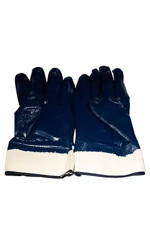 Фото №9 - Перчатки: х/б с полным нитриловым покрытием, манжет крага