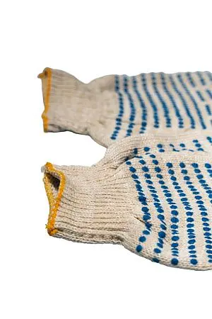 Фото №4 - Перчатки: х/б вязаные с ПВХ 5-ти ниточные белые