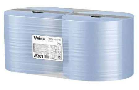 Фото №6 - VEIRO: Полотенца протирочные 2сл 350м/24см Comfort синие
