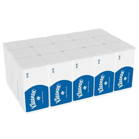 Kimberly-Clark: Полотенца бумажные Клинекс Большие 2сл 124л 31,8х21,5см белые