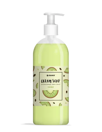 Pro-Brite: Мыло жидкое Cream Soap Киви Стандарт 1л увлажняющее крем-мыло