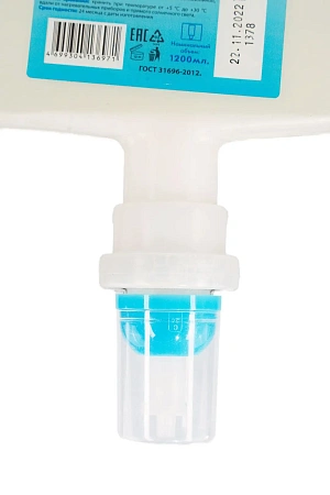 Фото №3 - Кеман: Мыло жидкое пенящееся 1200 мл нейтральное в картридже бесцветное без отдушки