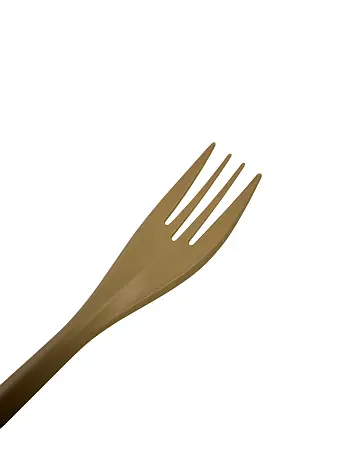 Фото №3 - Одноразовая продукция: Вилка столовая 170мм крахмал (биополимер) цвет Крафт /пач.=50 шт.