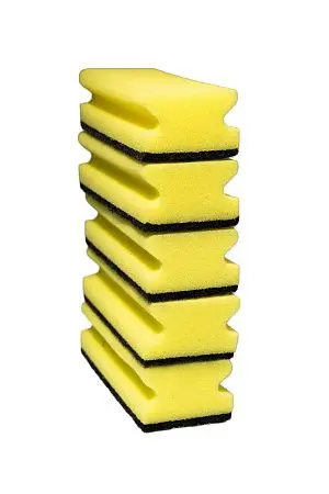 Фото №5 - Губки,скрабы: для посуды Скандик Тек 16х7х4.5 черный абразив /пач.=5 шт.