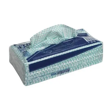 Фото №2 - Kimberly-Clark: Салфетки Вайпол Х50 1сл 41,6х24,5см зеленые /пач.=50 шт.