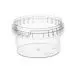 Превью №1 - Одноразовая продукция: Контейнер пластиковый круглый 250мл d=95 прозрачный с крышкой /пач.=160 шт.