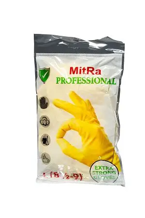 Фото №4 - Перчатки: резиновые латексные MITRA L с хлопковым напылением