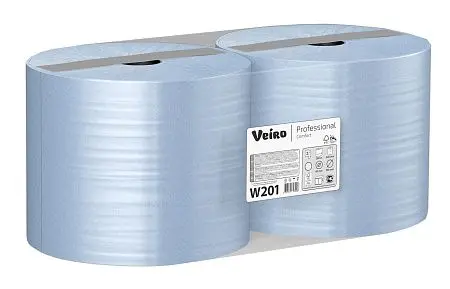 Фото №8 - VEIRO: Полотенца протирочные 2сл 350м/24см Comfort синие