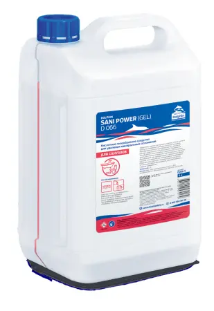 Фото №1 - Dolphin: Сани-Пауэр Гель 5л для удаления въевшихся остатков цемента, ржавчины