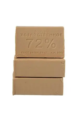 Мыло хозяйственное: 200г 72% без обёртки Альянс ЭКОНОМ