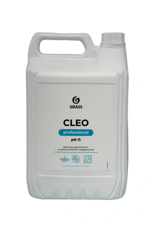 Фото №1 - Grass: Клео 5л универсальное конц. щелочное ср-во с антибакт. эф.без хлора (с ЧАС)