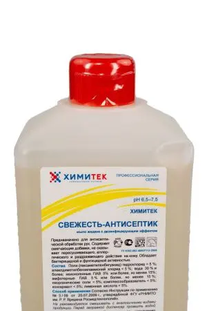 Химитек: Свежесть-антисептик 1л мыло жидкое