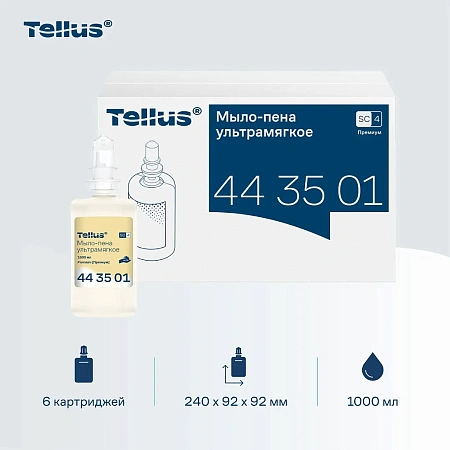 Фото №6 - ТОРК: Tellus Мыло SC4 пена 1л Премиум Ультрамягкое прозрачное
