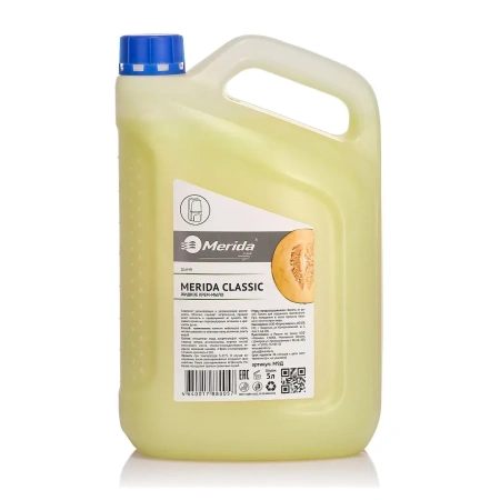 МЕРИДА: Мыло жидкое 5л кремовое Classic Дыня желтое тв.кан.
