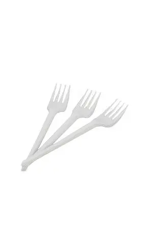Фото №2 - Одноразовая продукция: Вилка столовая 165мм белая /пач.=100 шт.