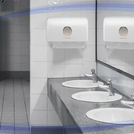 Фото №3 - Kimberly-Clark: Диспенсер Аквариус для полотенец в пачках белый